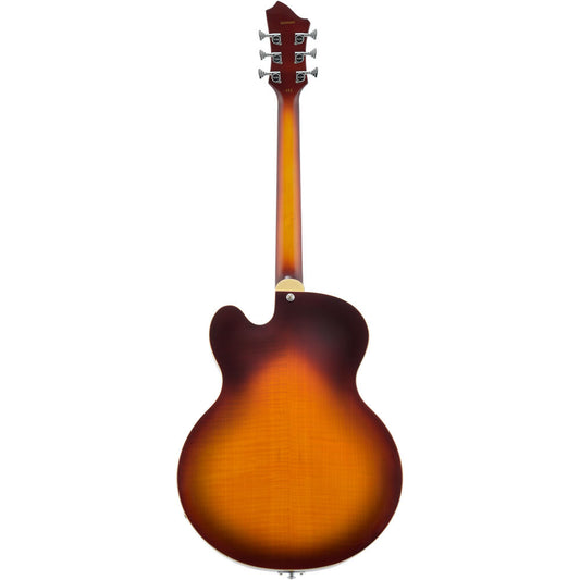 Hagstrom HJ800 Hollow Body Guitar in Vintage Sunburst