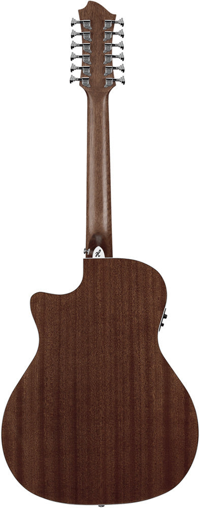 Hagstrom Siljan II Series Grand Auditorium 12-String Acoustic Electric Guitar with Cutaway in Natural