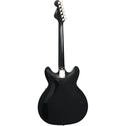 Hagstrom 67' Viking II Semi-Hollow Guitar in Black Gloss