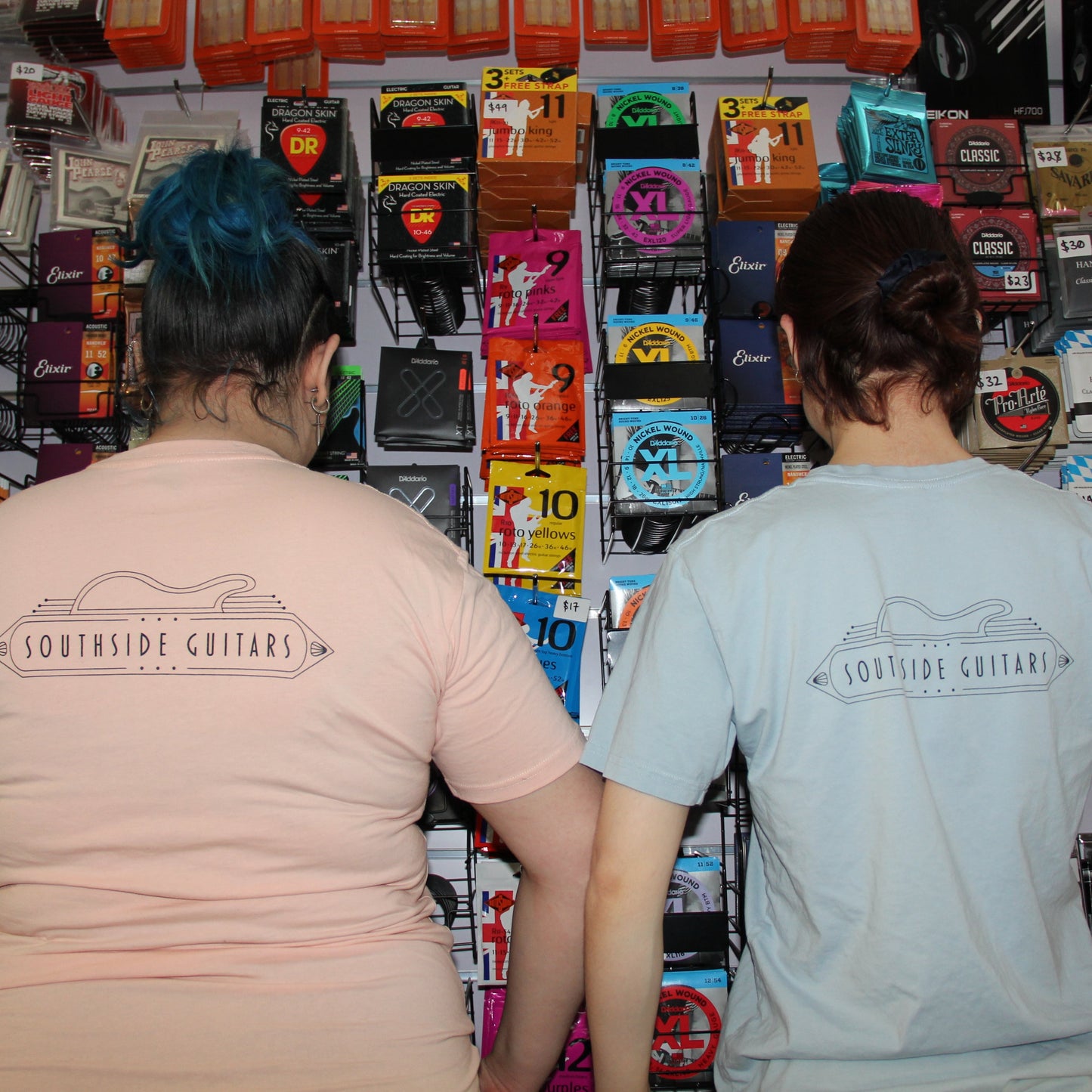 Southside Guitars T-Shirt - Pale Pink