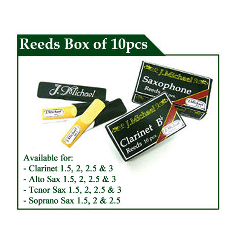 J.Michael Alto Saxophone Reeds, Size 2 (10pk)