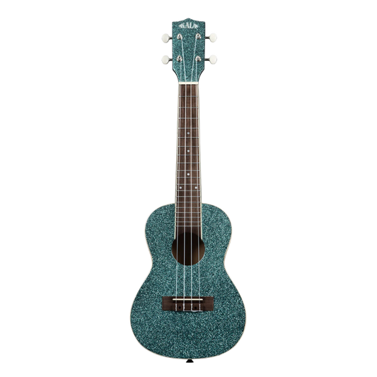 Kala KA-SPRK-AQUA Rhapsody in Blue Sparkle Concert Ukulele