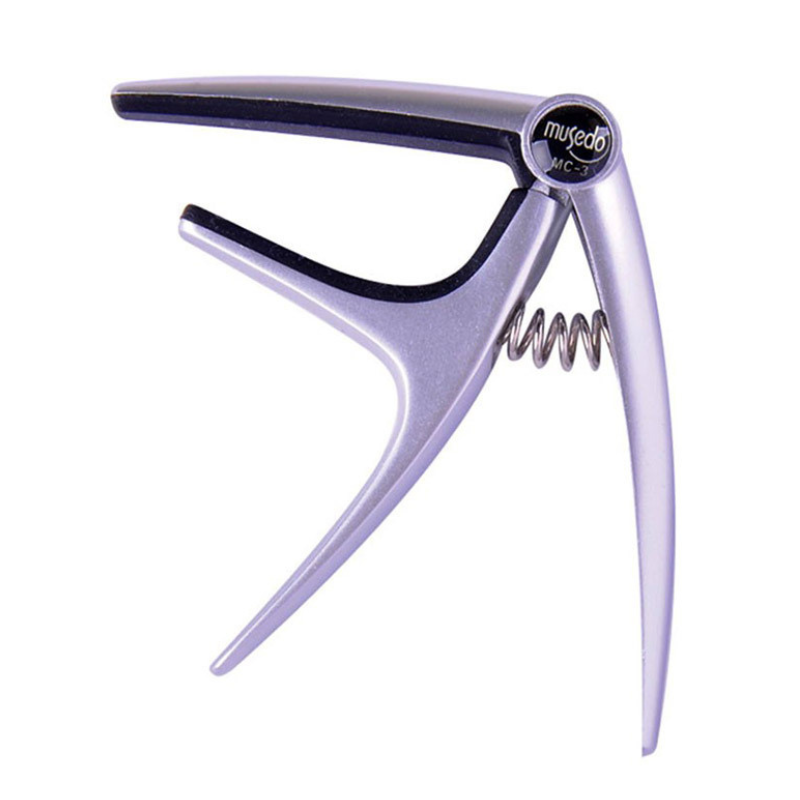 Musedo MC-3 Ukulele Capo in Silver Finish