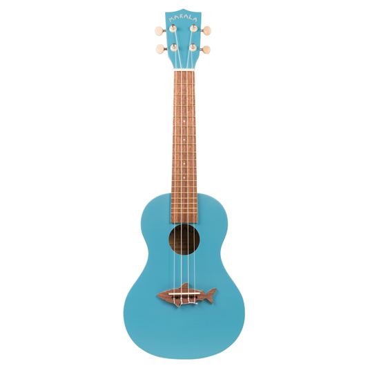 Makala Concert Shark Ukulele in MK-CS/BLU Blue