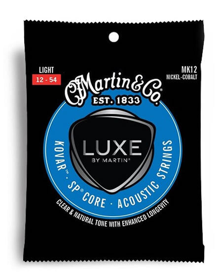 Martin MK12 Luxe Series Kovar SP Nickel Cobalt Light Acoustic Guitar String Set (12-54)