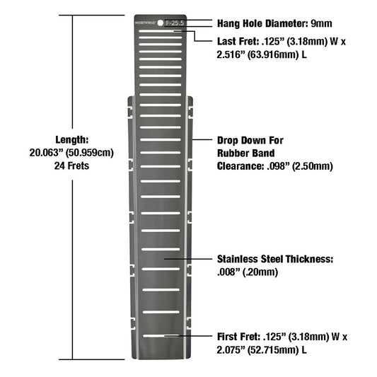 Music Nomad MN800 "Fret Shield" Fretboard Protector Guard for 25.5" Guitar Fret Scale