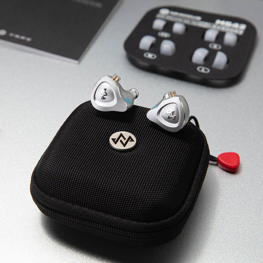 NF ACOUS NM25 Professional Series Full Metal In-Ear Monitor Earphones in Silver