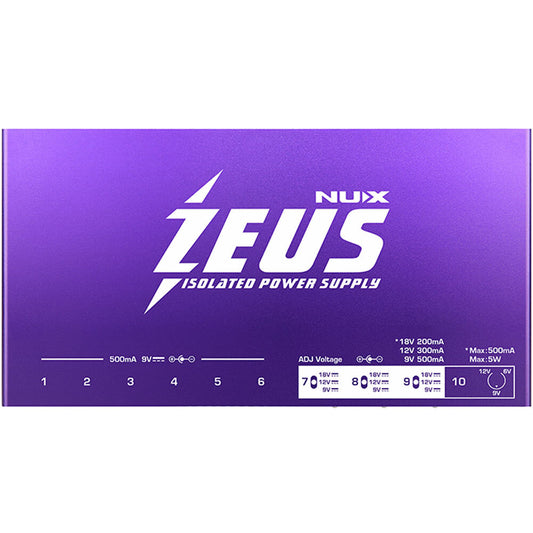 NUX NXZEUS ZEUS Fully Isolated Power Supply with Cables