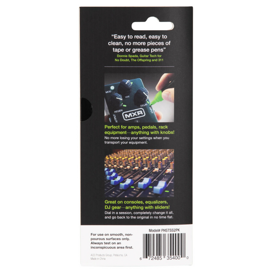 Pig Hog PHSTSS2PK Stagetrix Settings Saver Marker (2 Pack)