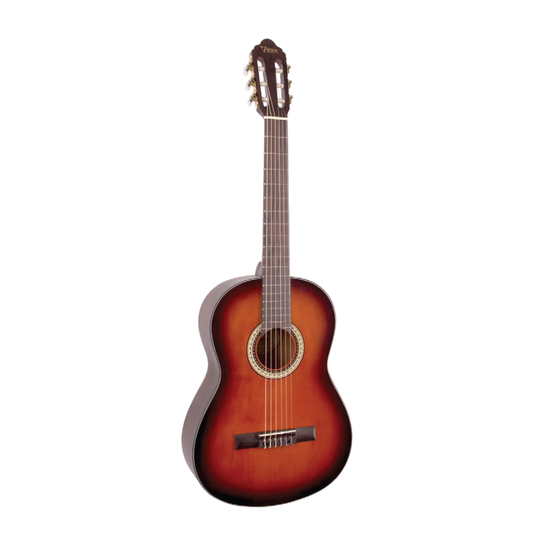 Valencia VC404CBS 400 Series 4/4 Nylon Classical Guitar in Classic Sunburst
