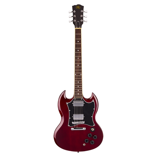 SX GTSE4SKTWR SG Electric Guitar Pack in Wine Red