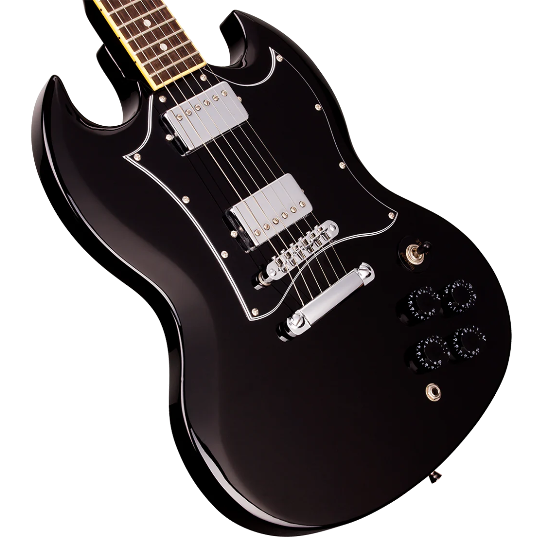 SX GTSE4SKB SG Electric Guitar Pack in Black