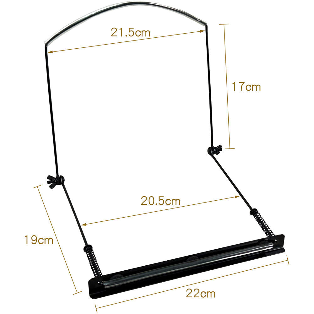 Opus OPH10 Adjustable 10-Hole Harmonica Holder in Black