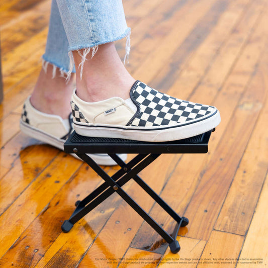 On Stage Guitarist Foot Stool with 5-Fixed Height Positions