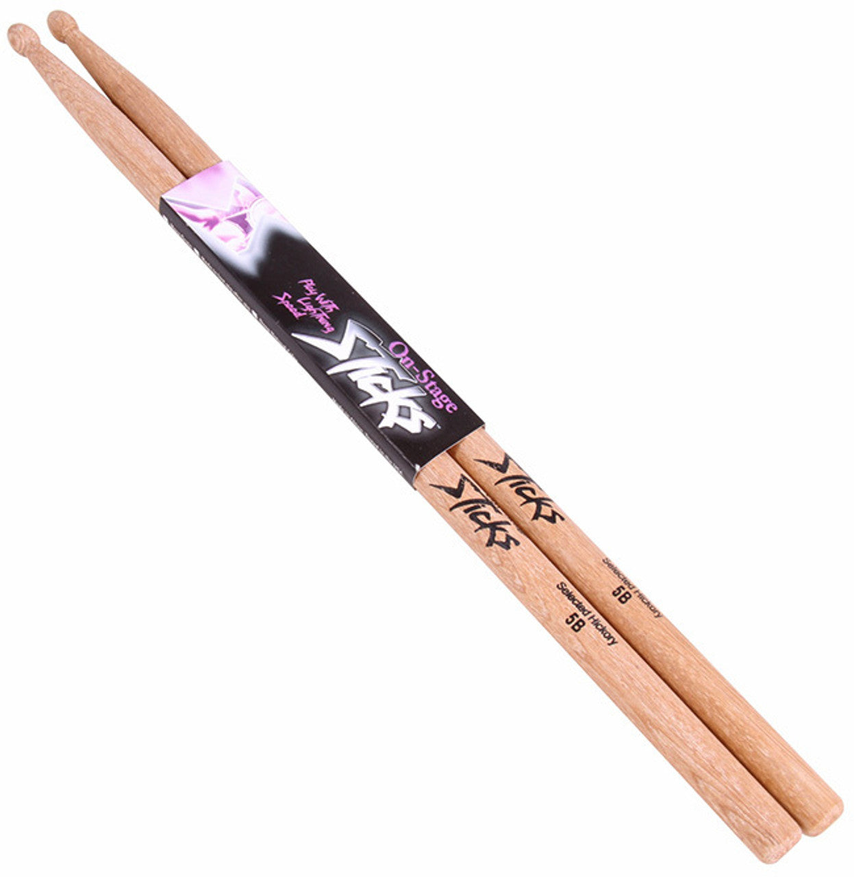 On-Stage 5B Hickory Drumsticks