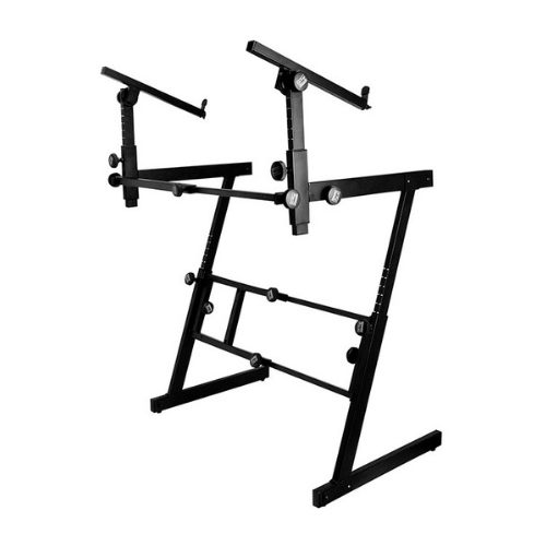 On Stage OSKS7365EJ Pro Heavy Duty Folding Z-Style Multi-Use Stand with 2nd Tier