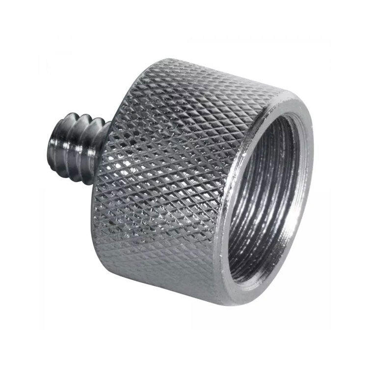 On Stage OSMA125 Camera Adaptor in Chrome (5/8"-27 Female to 1/4"-20 Male)