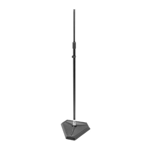On Stage OSMS7625B Quarter Turn Threadless Straight Mic Stand with Weighted Hex-Base