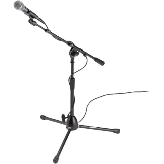 On Stage OSMS9411TB Heavy-Duty Low Profile Telescopic Boom Mic Stand with Tripod Base