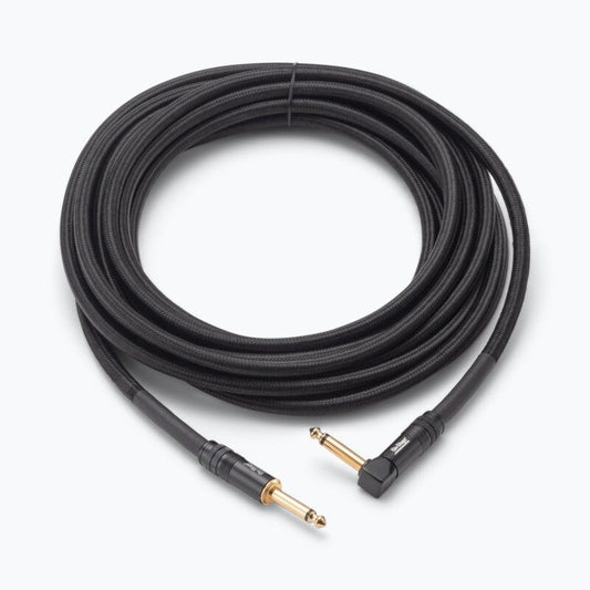 On Stage 15ft Production-Grade Braided Instrument Cable (1/4" Straight - 1/4" Right Angle)