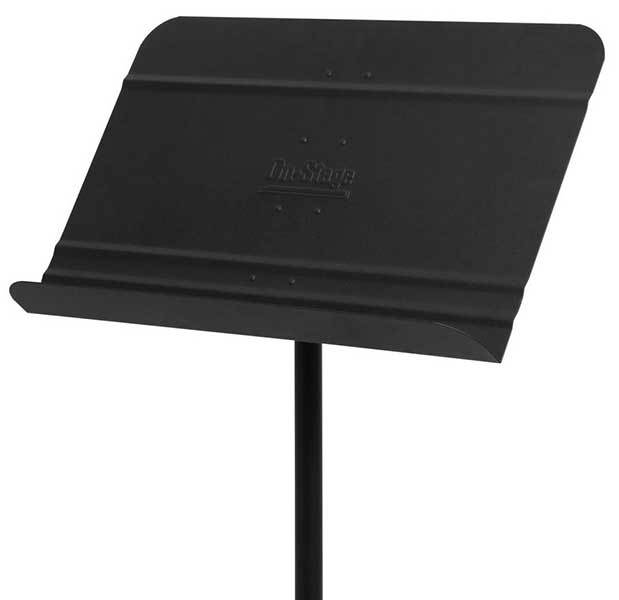 On Stage OSSM7711B Orchestral Sheet Music Stand with Solid Bookplate