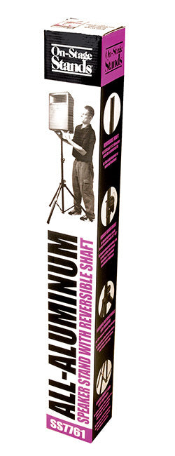 On Stage OSSS7761B All Aluminium Speaker Stand with Reversible Upper Shaft