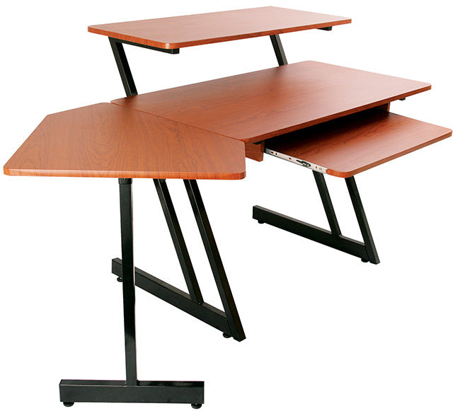 On Stage OSWS7500RB Wooden Workstation in Rosewood/Black Steel Frame
