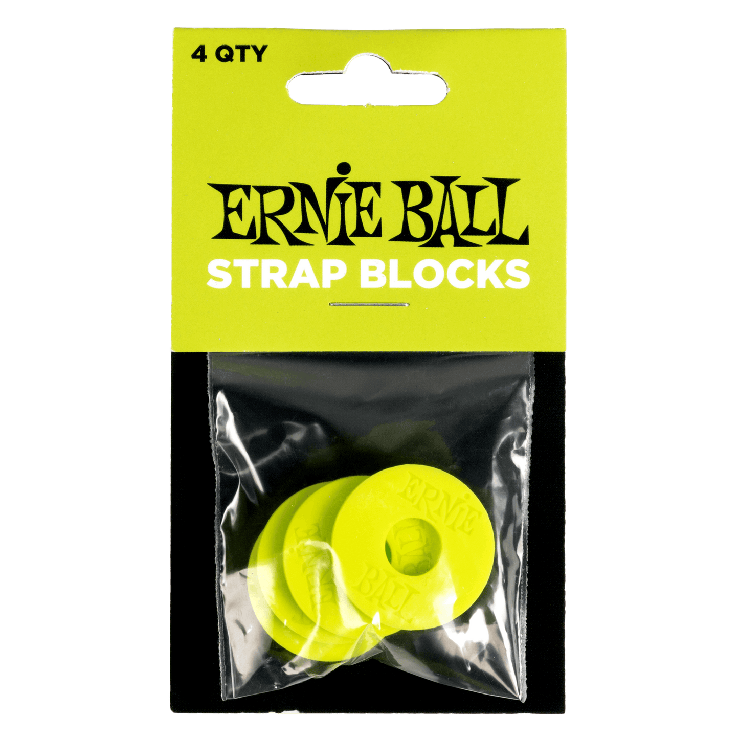 Ernie Ball Strap Blocks Rubber Green P05622 Set of 4