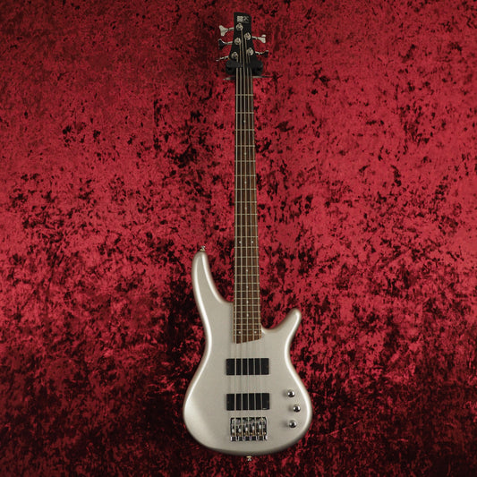 2004 Ibanez SDGR Soundgear SR205DX 5-String Bass Guitar in Silver