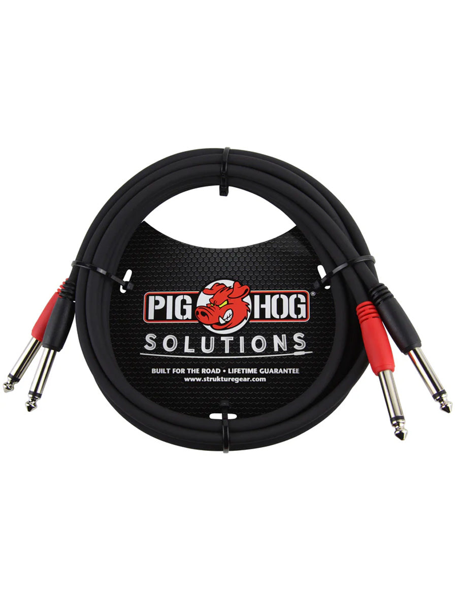 Pig Hog PD-21406 6ft 1/4″-1/4″ Dual Cable