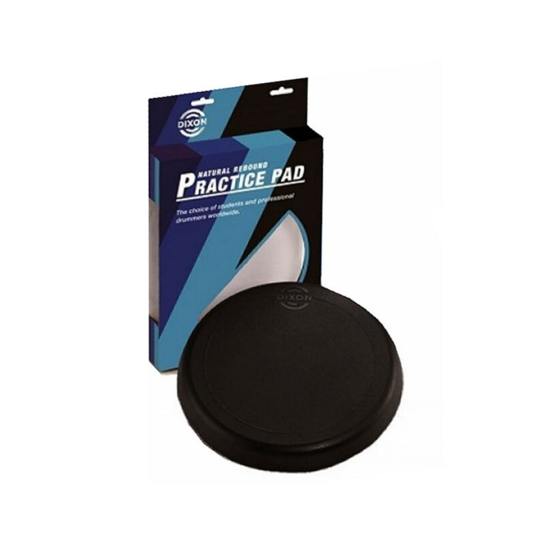 Dixon 12" Rubber Drum Practice Pad in Black - Pk 1