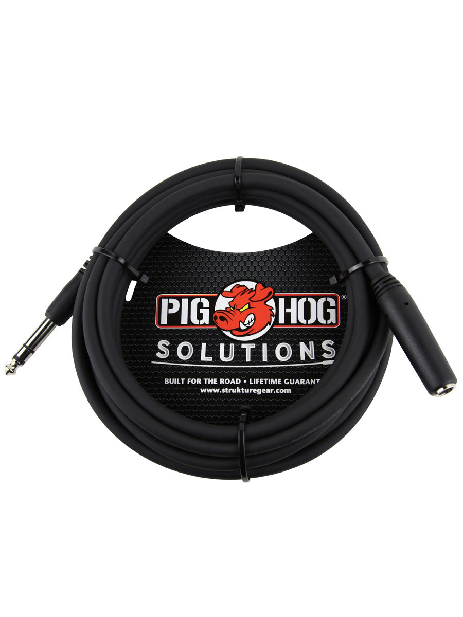 Pig Hog PHX14-10 10ft Headphone Extension Cable, 1/4″