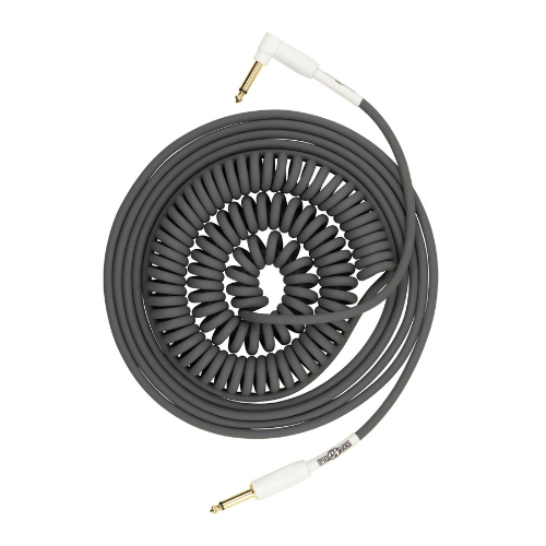 Pig Hog PHCC30GR “Half Coil” Instrument Cable, 30 ft, Grey