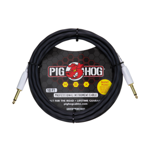 Pig Hog PHSH10GR Hex Series 10ft Instrument Cable
