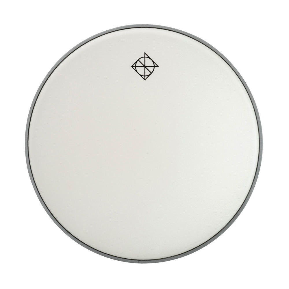 Dixon White Coated Drum Head with Logo (16")