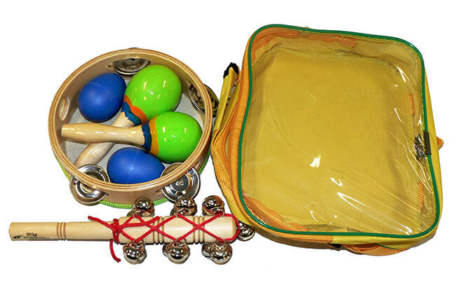 Percussion Plus PPLT4A 4-Piece Percussion Set in Carry Bag