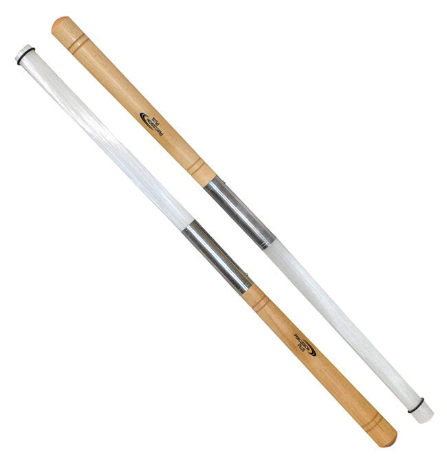 Percussion Plus PPSV6 Soft Nylon Drum Brushes with Wood Handle (Pair)