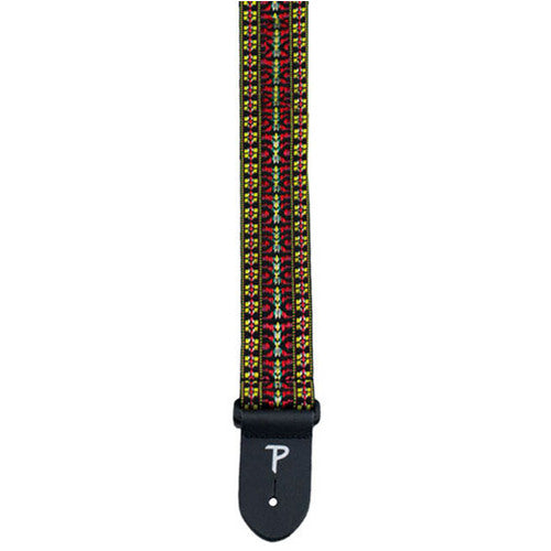 Perris PS288 2" Poly Pro "Hootenanny' Guitar Strap with Leather ends