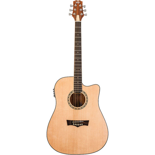 Peavey DW2 Delta Woods Series Dreadnought Acoustic Electric Guitar with Cutaway
