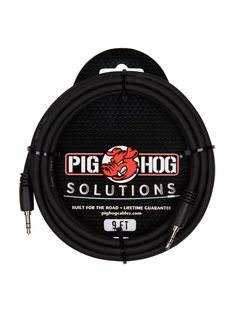 Pig Hog PX-T3509 3.5mm TRS to 3.5mm TRS, 9ft