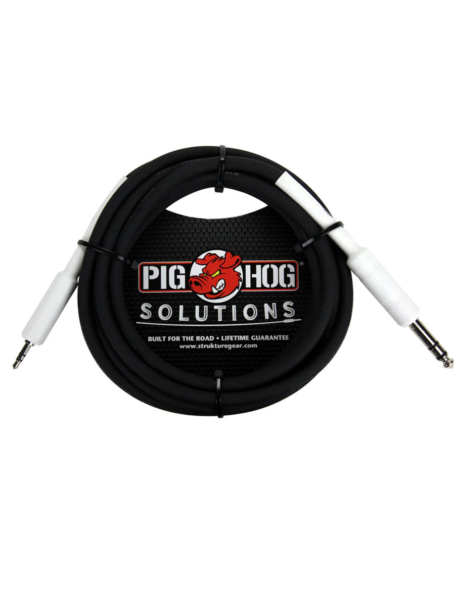 Pig Hog PX48J3 Cable – 1/4″ TRS to 1/8″ mini, 3ft