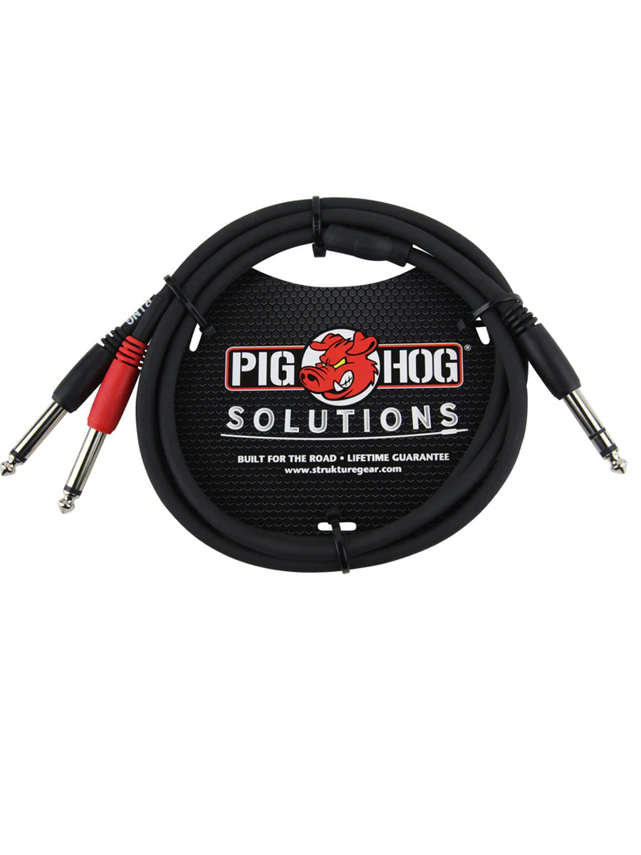 Pig Hog PYIC03 3ft TRS(M)-Dual 1/4″ Insert Cable