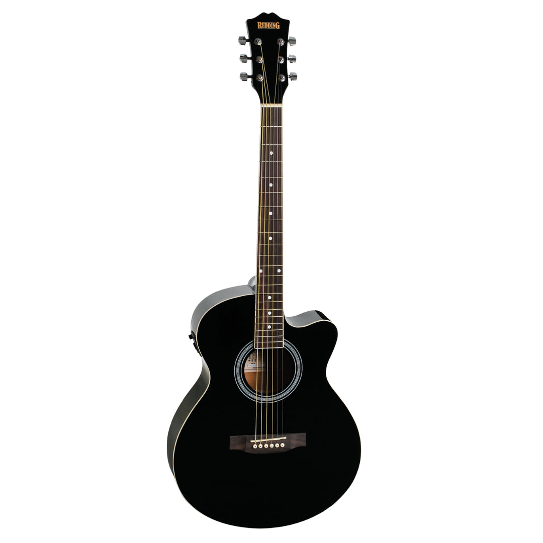 Beginner Packs: Redding 4/4-Sized Grand Concert Electric/Acoustic Guitar with Cutaway