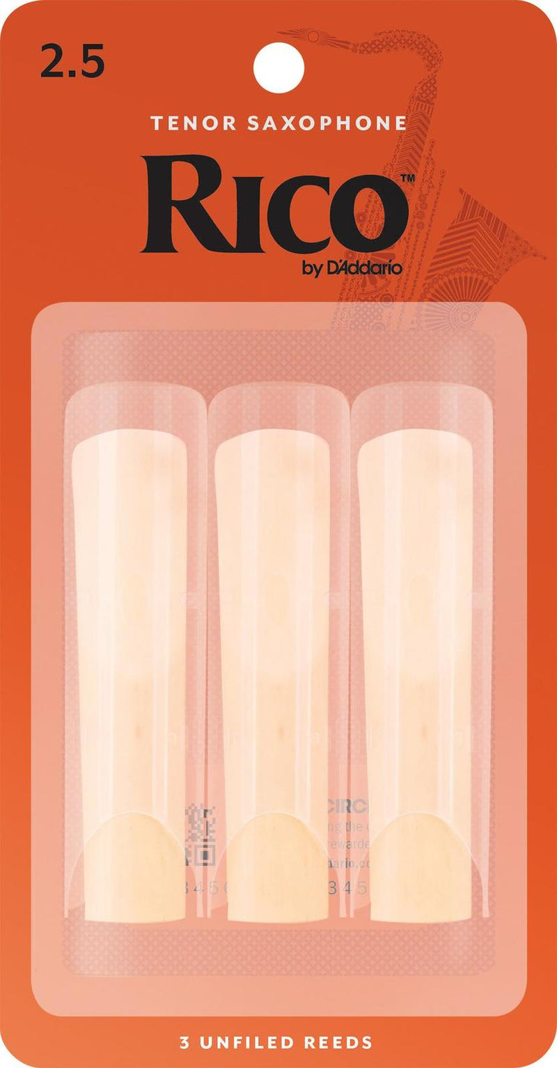 Rico Reeds RKA0325 2.5 Tenor Saxophone (3 Pack)