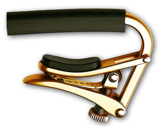 Shubb SHUBBC1GOLD C1 "Royale" Steel String Guitar Capo in Gold Titanium Finish