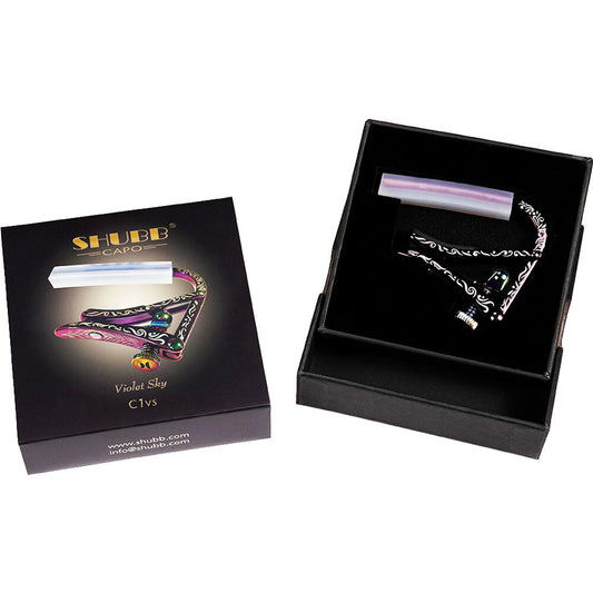 Shubb SHUBBC1VS C1 Anniversary Edition Steel String Guitar Capo in Violet Sky