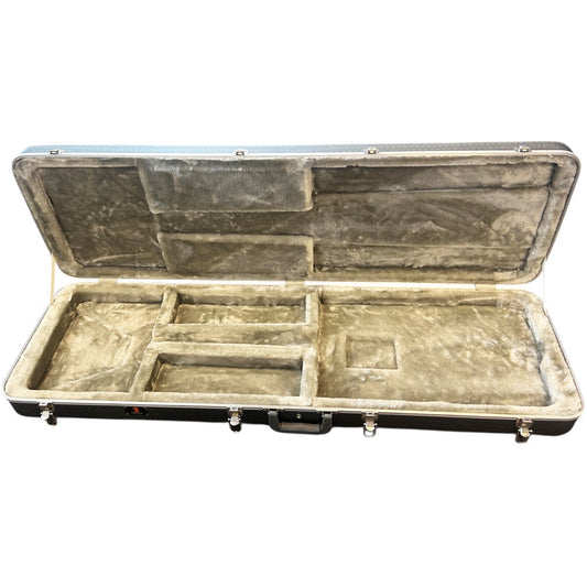 Torque Deluxe ABS Rectangular Electric Bass Guitar Case in Light Grey Finish