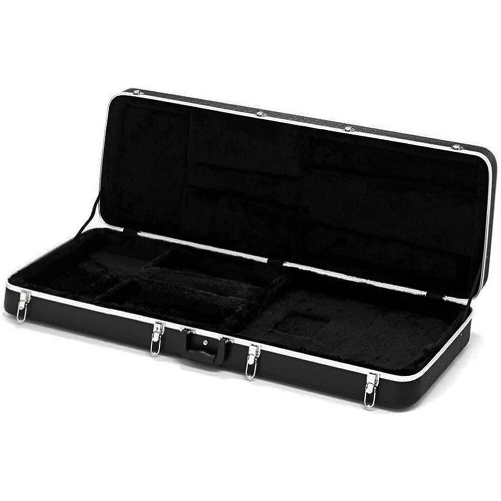 Torque TEC501BK Deluxe ABS Rectangular Electric Guitar Case in Black Finish
