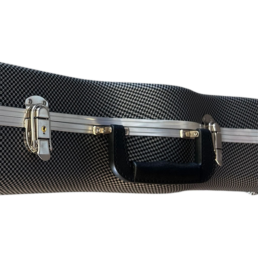 Torque TLP601BW Deluxe ABS LP-Style Electric Guitar Case in Black/White Finish