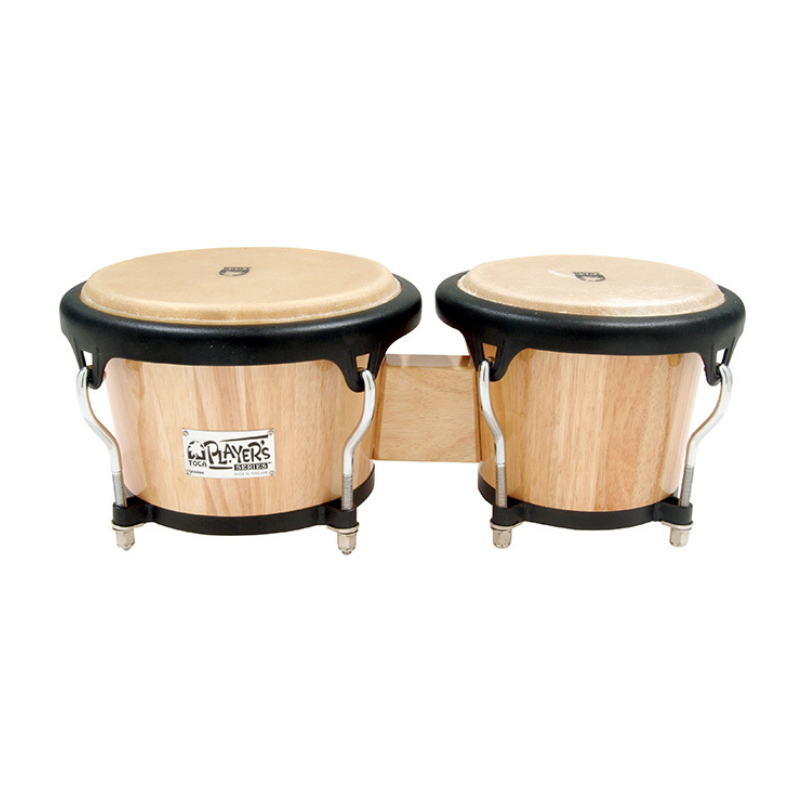 Toca 7 & 8-1/2" Players Series Wooden Bongos in Natural